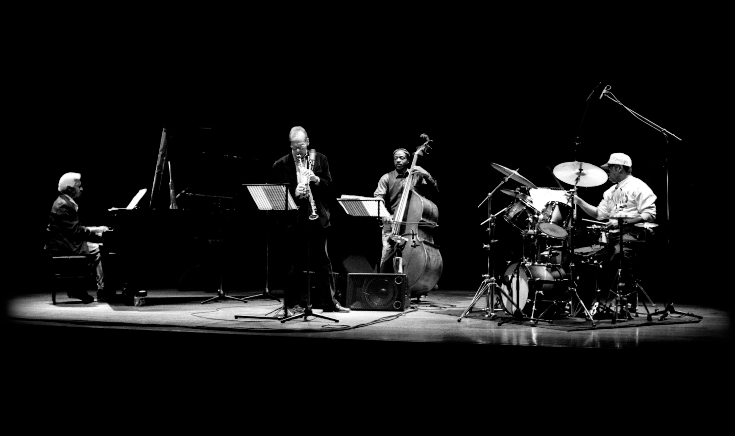 Mal Waldron. Steve Lacy, . Reggie Workman, and Andrew Cyrille Photo by Hugo Peeters